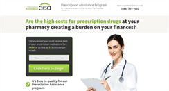 Desktop Screenshot of prescriptionassistance360.org