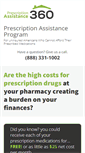 Mobile Screenshot of prescriptionassistance360.org