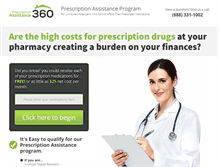 Tablet Screenshot of prescriptionassistance360.org